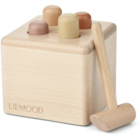 Jeu marteau en bois Kirk | Rose - Liewood