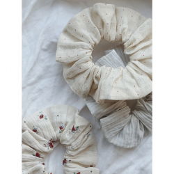 3 grands chouchous en tissu | Pois, fleurs, rayures
