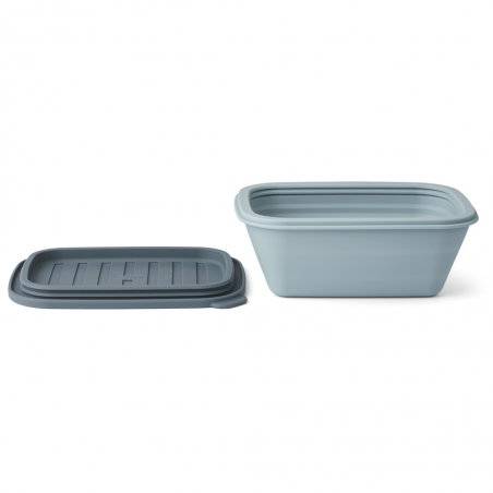 Boite pliable en silicone | Bleu - Liewood