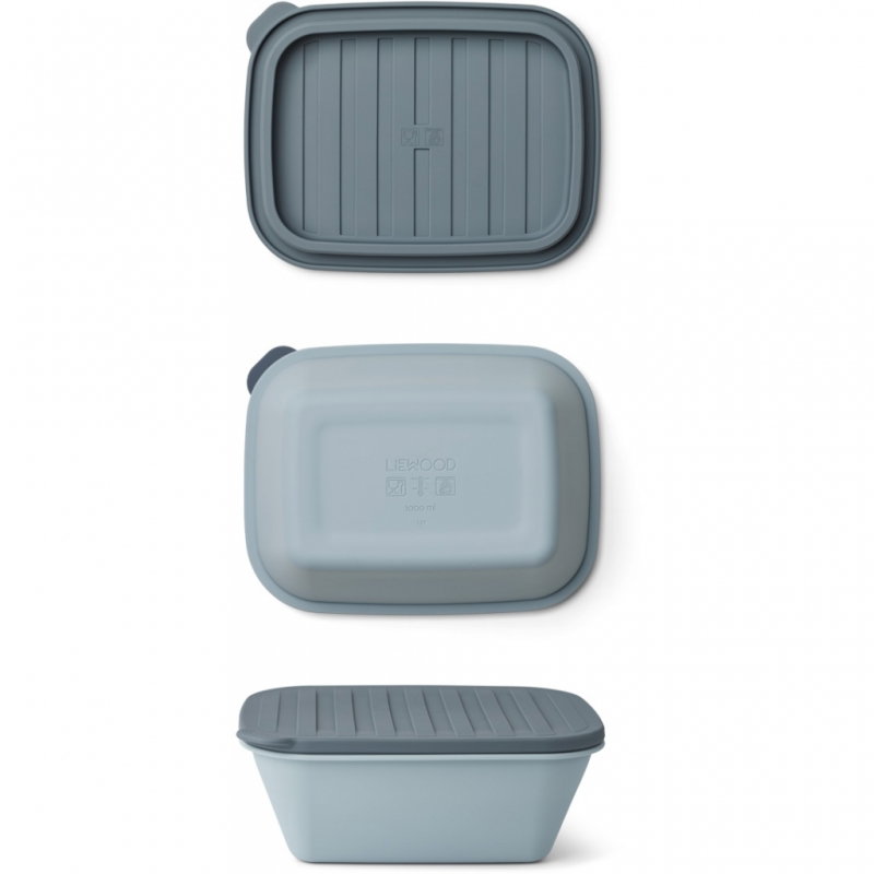 Boite pliable en silicone | Bleu