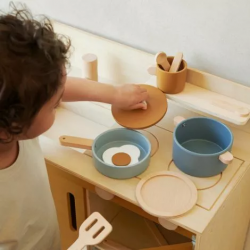 Set de cuisine en bois Antonio | Bleu mix