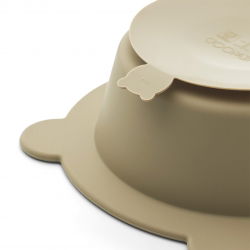 2 bols ventouse en silicone | Sandy et avoine