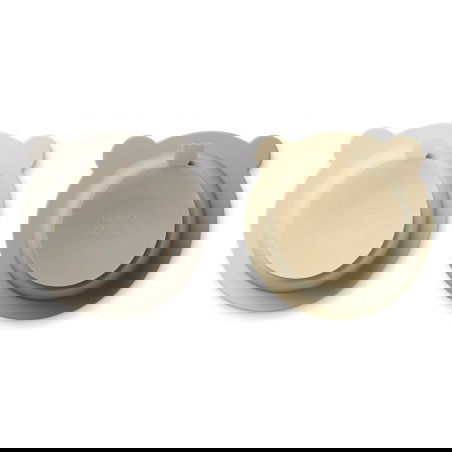 2 bols ventouse en silicone | Sandy et avoine - Liewood 2 bols ventouse en silicone | Sandy et avoine - Liewood