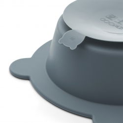 2 bols ventouse en silicone | Bleu