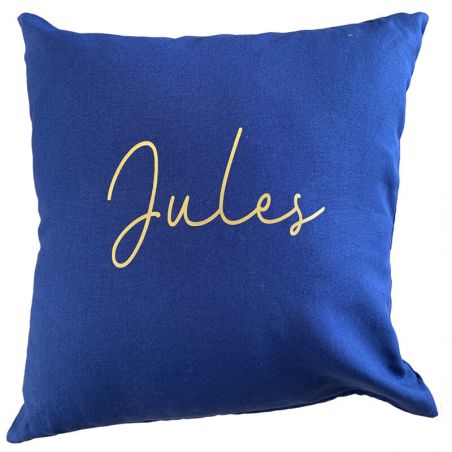 Coussin personnalisé bleu Coussin personnalisé bleu