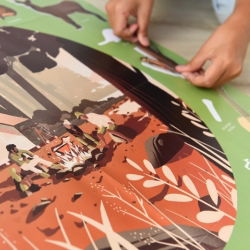 Poster Stickers | Le camping nature