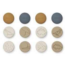 Coffret de 8 tampons | Dino bleu