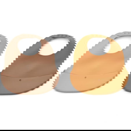 2 petits bavoirs silicone | Tuscany et moutarde - Liewood 2 petits bavoirs silicone | Tuscany et moutarde - Liewood