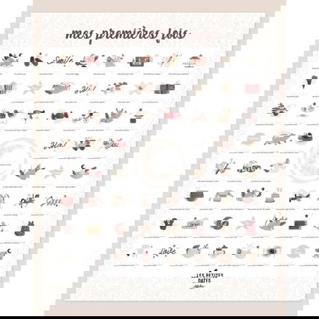 Affiche "Mes premières fois" | Souris poudre - Les petites dates