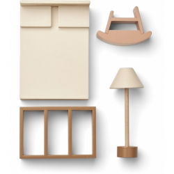 Meubles chambre poupée | Rose