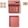 Caisse enregistreuse en bois | Rouge