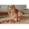 100 cubes de construction | Dusty raspberry