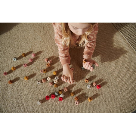 100 cubes de construction | Dusty raspberry - Liewood