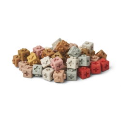 50 cubes de construction | Dusty raspberry
