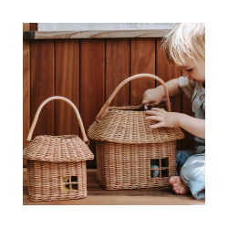 Grand panier maison en rotin | Naturel