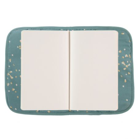 Protège carnet de santé confettis vert Protège carnet de santé confettis vert