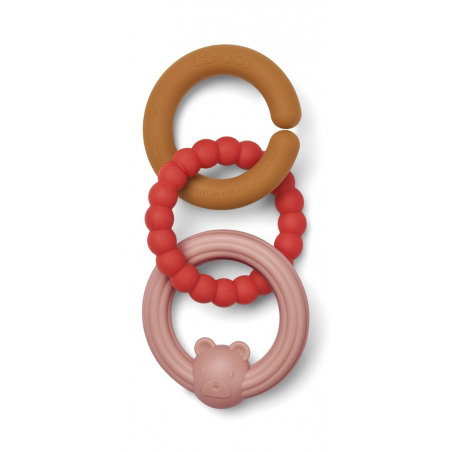 Triple anneaux de dentition | Dusty raspberry - Liewood