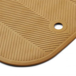 Grand tapis de bain à ventouses | Golden caramel