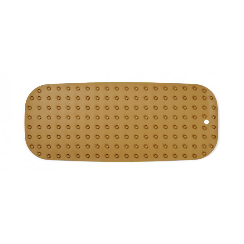 Grand tapis de bain à ventouses | Golden caramel