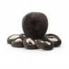 Peluche pieuvre Inky noir 23cm de Jellycat vu de dos