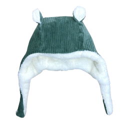 Bonnet oreilles velours | Kaki