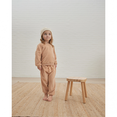 Pull velours oversize | Blush - Quincy Mae Pull velours oversize | Blush - Quincy Mae
