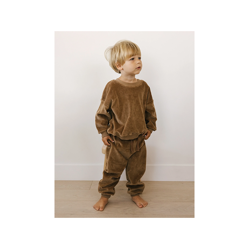 Pull velours oversize | Cacao