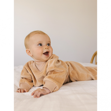 Pantalon velours oversize | Blush - Quincy Mae Pantalon velours oversize | Blush - Quincy Mae