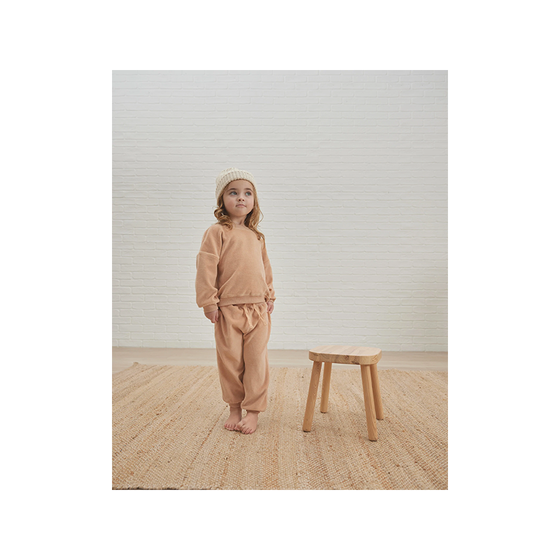 Pantalon velours oversize | Blush
