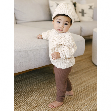 Pull en maille | Naturel - Quincy Mae Pull en maille | Naturel - Quincy Mae