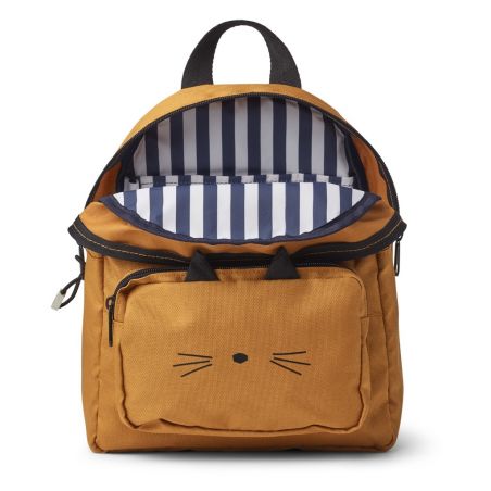 Sac à dos Chat moutarde ouvert Liewood Sac à dos Chat moutarde ouvert Liewood