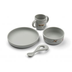 Box repas en silicone 4 pièces | Véhicules