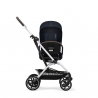 Poussette Eezy S Twist+ 2 Silver | Ocean Blue