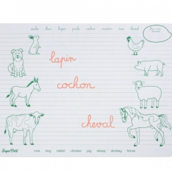 Set en silicone à colorier | Les animaux de la ferme
