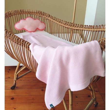Couverture 100% coton rose Couverture 100% coton rose
