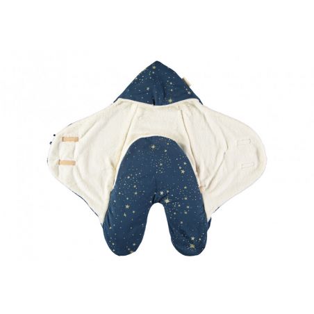Couverture nomade Gold stella bleu nuit Couverture nomade Gold stella bleu nuit