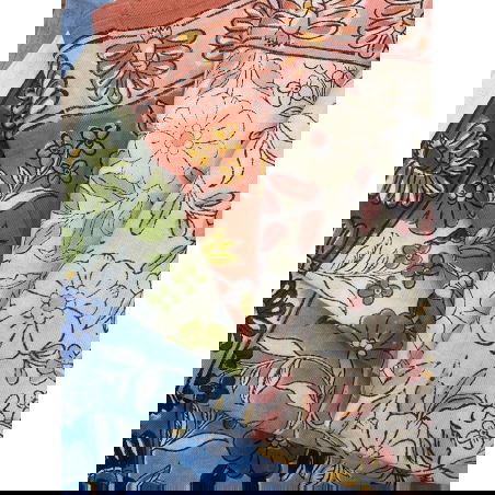 Foulard Paon 70 x 70 | Forêt - Little cecile