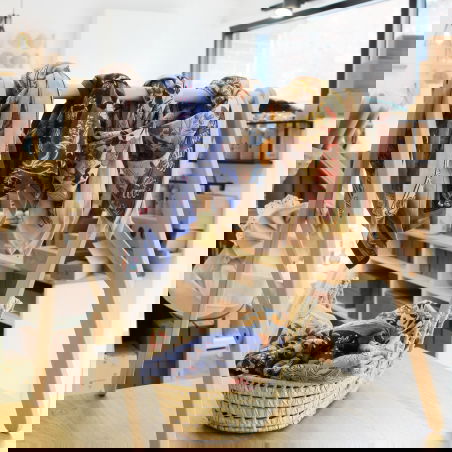 Foulard Paon 70 x 70 | Forêt - Little cecile