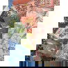 Foulard Paon 70 x 70 | Pétale - Little cecile