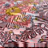 Foulard Paon 100 x 100 | Bois de rose - Little cecile