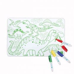 Mini set en silicone à colorier | Dino