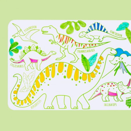 Mini set en silicone à colorier | Dino - Super Petit
