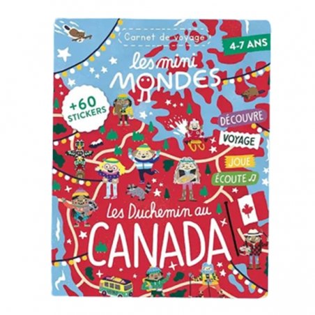 Carnet de voyage Mini Mondes Canada - dès 4 ans - Tante Charlotte