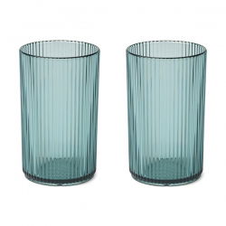 2 verres en Tritan | Bleu mer