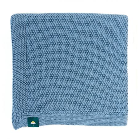 Couverture 100% coton bleu Couverture 100% coton bleu