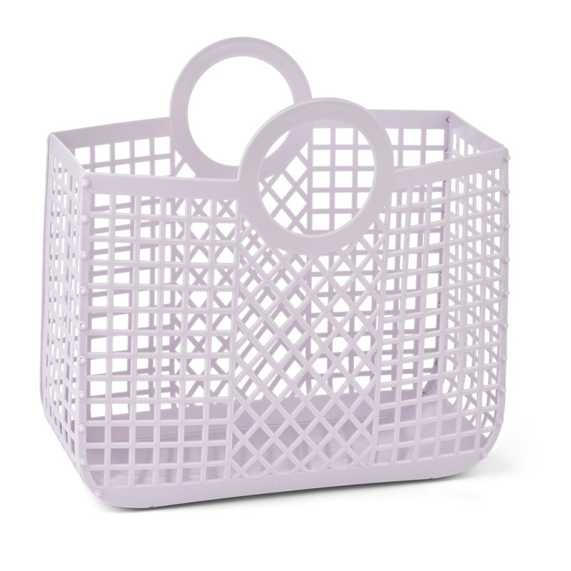 Grand panier sac de plage | Lilas