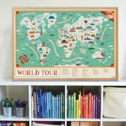 Poster Stickers | Tour du monde