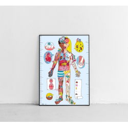 Poster à sticker| My body