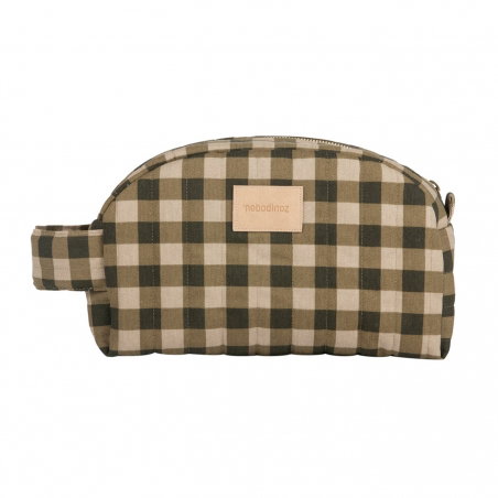 Trousse de toilette Hyde park | Carreaux vert - Nobodinoz