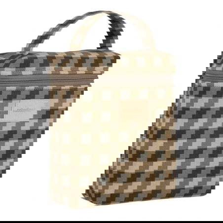 Lunchbag isotherme Hyde park | Carreaux vert - Nobodinoz
